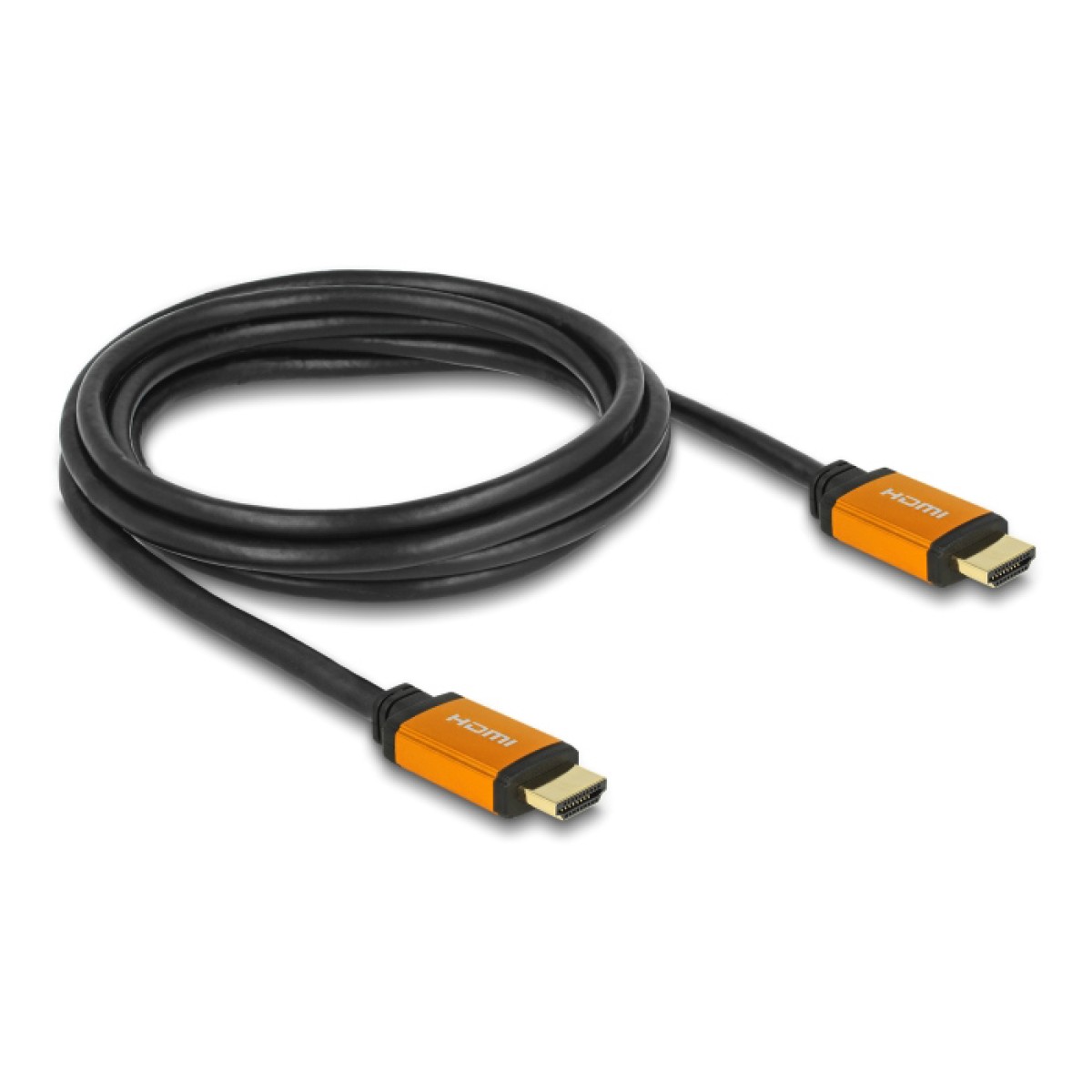 DELOCK καλώδιο HDMI 85729, 8K/60Hz, 48Gbps, eARC, HDR, 2m, μαύρο