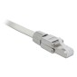 DELOCK βύσμα RJ45 CAT 6A STP 86477, tool-free, ασημί