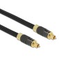 DELOCK καλώδιο ήχου Toslink 86595, gold plated, 5m, μαύρο