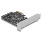 DELOCK κάρτα επέκτασης PCIe σε 2x SATA 90431, 6Gb/s