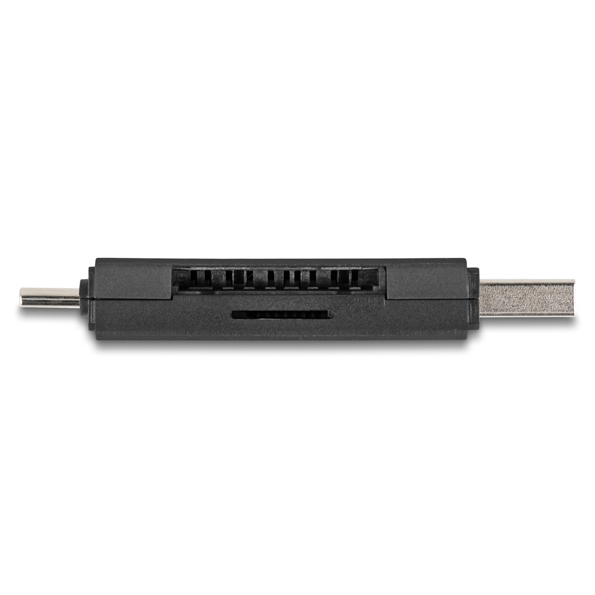 DELOCK card reader 91020 για SD & micro SD, USB/USB-C σύνδεση, 5Gbps, μαύρο