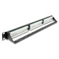 DELOCK patch panel 91087 για rack 19", 1U, 24 θυρών, CAT 6 UTP, με LED, μαύρο