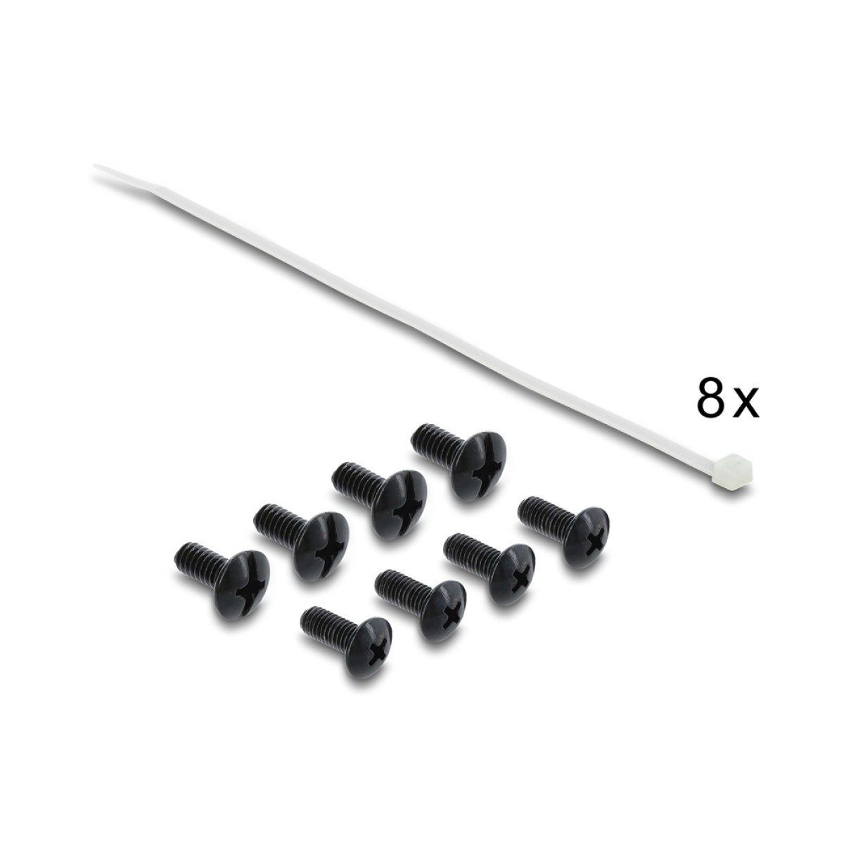DELOCK patch panel 91087 για rack 19", 1U, 24 θυρών, CAT 6 UTP, με LED, μαύρο