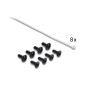 DELOCK patch panel 91087 για rack 19", 1U, 24 θυρών, CAT 6 UTP, με LED, μαύρο