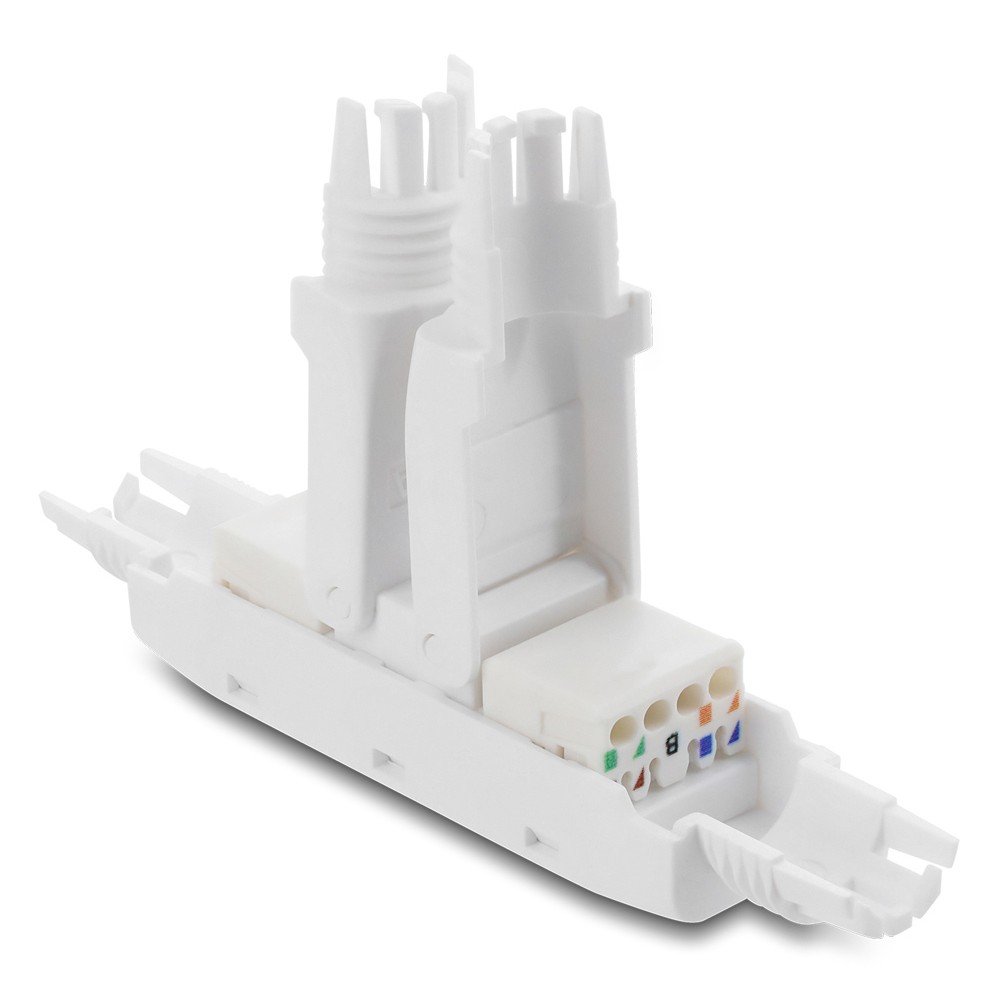 DELOCK σύνδεσμος LSA 91126, CAT 6A unshielded, tool-free, λευκός