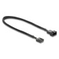 DELOCK καλώδιο προέκτασης 4pin PWM 91360 για ανεμιστήρες, 30cm, μαύρο
