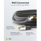 GOOBAY καλώδιο δικτύου 91581, CAT 7 S/FTP, copper, 500MHz, 0.50m, μαύρο