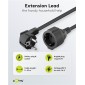 GOOBAY μπαλαντέζα προέκταση ρεύματος 93095, schuko, 3x 1.5mm², 10m, μαύρη