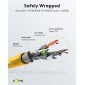 GOOBAY καλώδιο δικτύου 93210, CAT 6 S/FTP, copper, 250MHz, 0.25m, κίτρινο