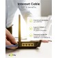 GOOBAY καλώδιο δικτύου 93210, CAT 6 S/FTP, copper, 250MHz, 0.25m, κίτρινο