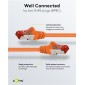 GOOBAY καλώδιο δικτύου 93340, CAT 6 S/FTP, copper, 250MHz, 0.25m, πορτοκαλί