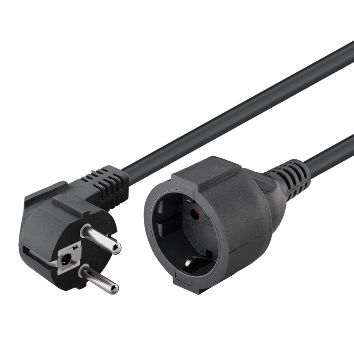 GOOBAY μπαλαντέζα προέκταση ρεύματος 94700, schuko, 3x 1.5mm², 2m, μαύρη