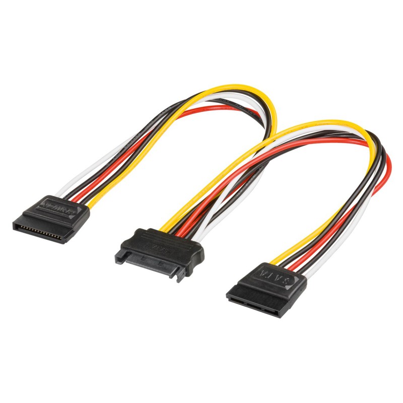 GOOBAY καλώδιο SATA αρσενικό σε 2x SATA θηλυκό 95114, 0.2m