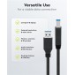 GOOBAY καλώδιο USB 3.0 σε USB Type B 95719, 1m, 5Gbps, μαύρο