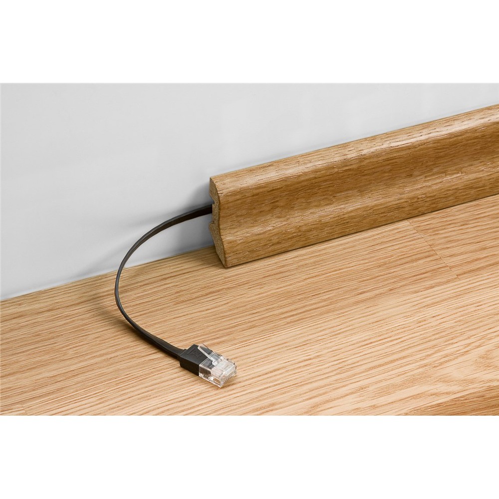 GOOBAY καλώδιο δικτύου 96369, CAT 6A U/UTP, flat, 500MHz, Copper, 10m, λευκό