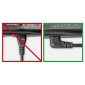 GOOBAY καλώδιο τροφοδοσίας Euro 97346, γωνιακό, 2x0.75 mm², 1m, μαύρο