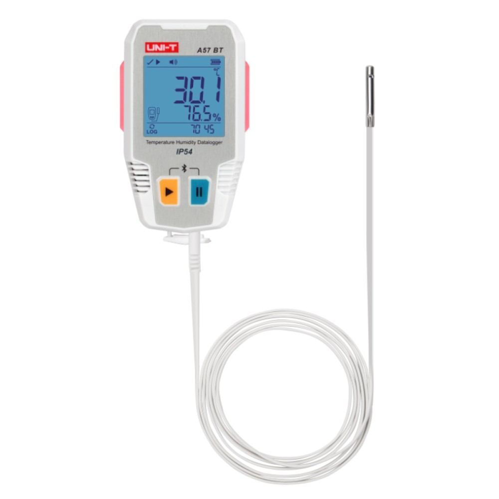 UNI-T ψηφιακό θερμόμετρο & υγρασιόμετρο A57 BT, -40~85 °C, Bluetooth, IP54
