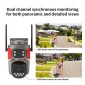 VSTARCAM smart κάμερα AF621DR, dual lens, αναγνώριση φωτιάς & καπνού, 2MP, WiFi, SD, PTZ, IP66