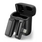 APEXEL ασύρματο μικρόφωνο APL-MIC013 με θήκη φόρτισης, Lightning, 2.4GHz, μαύρο