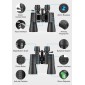 APEXEL κιάλια APS-PB10-30X50, 10x-30x zoom, Φ 50mm, μαύρα