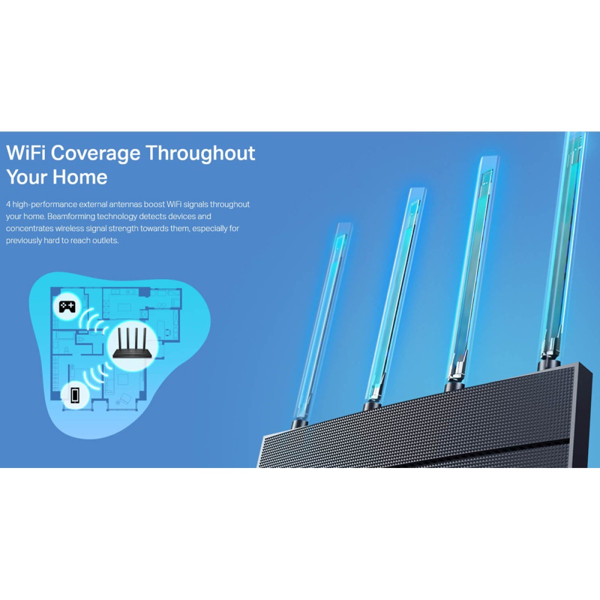 TP-LINK Router Archer AX12, WiFi 6, 1.5Gbps AX1500, Dual Band, Ver. 1.0