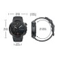 ZEBLAZE smartwatch Ares 3 Plus, heart rate, 1.43" AMOLED, IP68, μαύρο