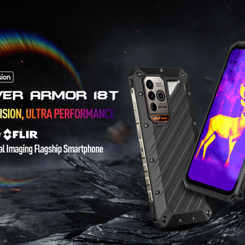 ULEFONE smartphone Power Armor 18T Ultra, 6.58", 12/512GB, 5G, 9600mAh, IP68/IP69K, μαύρο