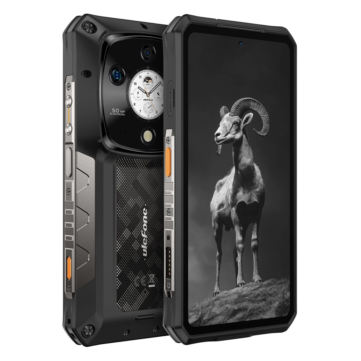 ULEFONE smartphone Armor 28 Pro, 6.67" & 1.04, 16/512GB, 5G, 10600mAh, IP68/IP69K/MIL-STD-810H, μαύρο