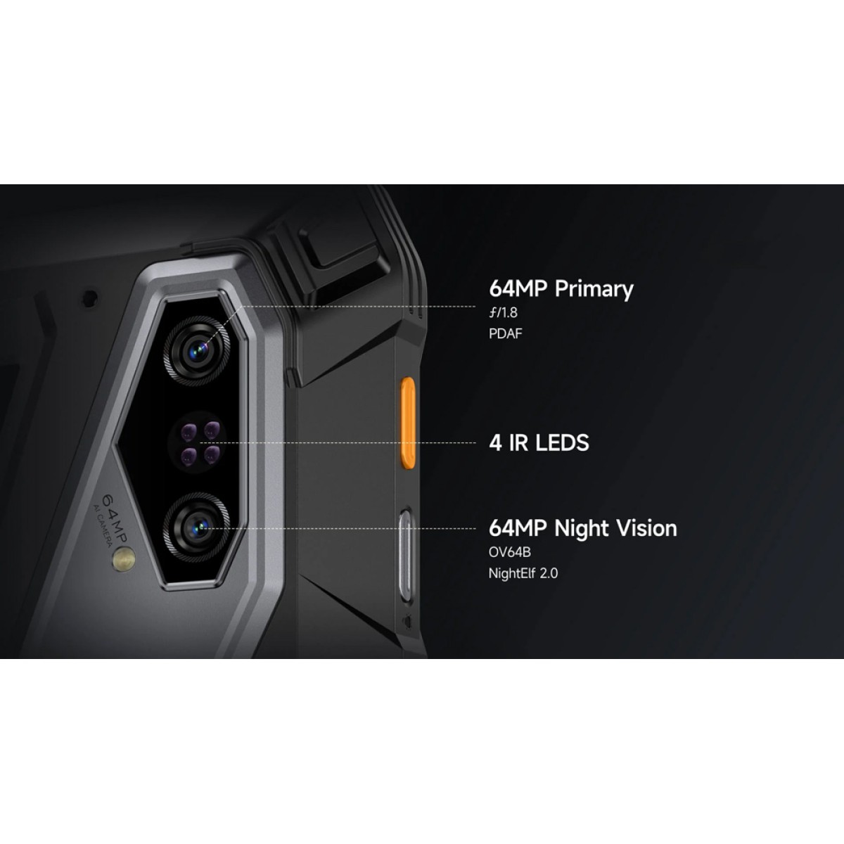 ULEFONE tablet Armor Pad 5 Pro, 11", 12GB/512GB, 24200mAh, IP68/IP69K/MIL-STD-810H, 5G, μαύρο