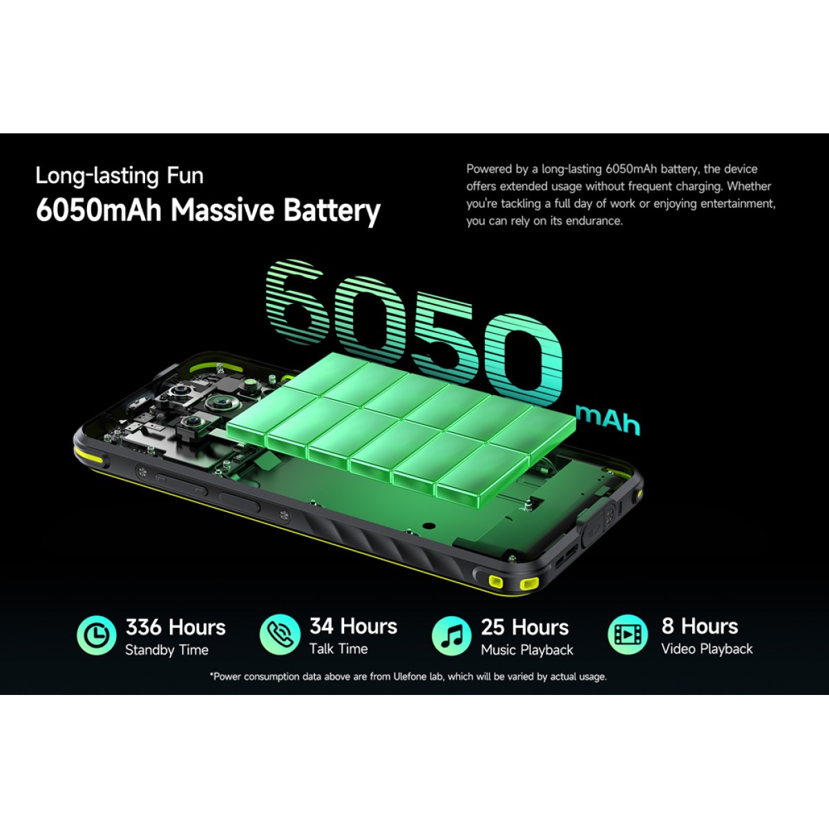 ULEFONE smartphone Armor X31, 6.56", 6/128GB, 6050mAh, IP68/IP69K, μαύρο