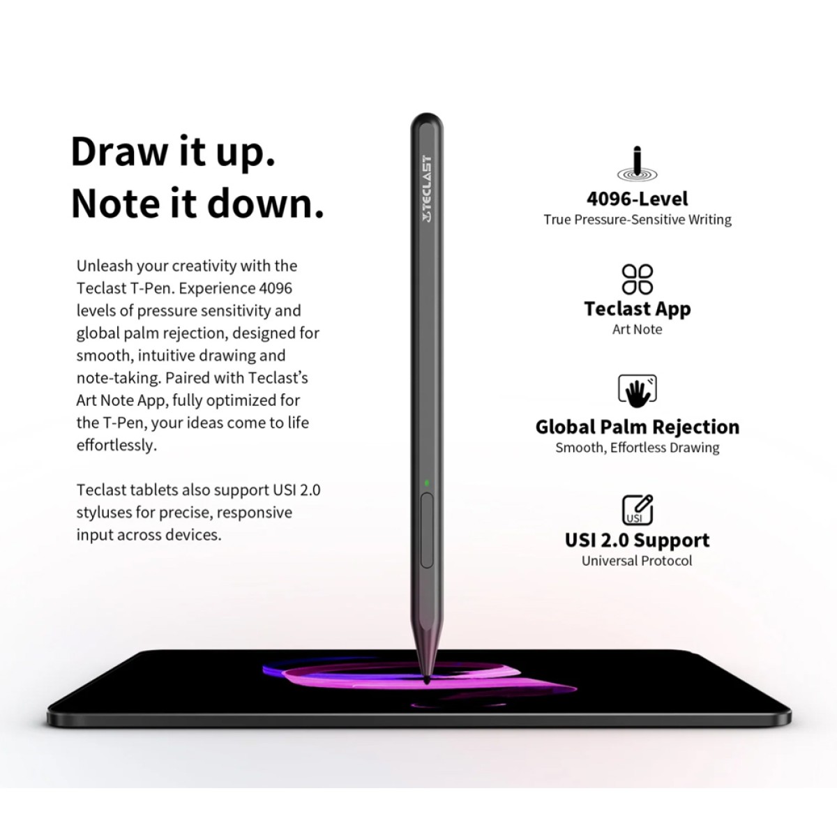 TECLAST tablet ArtPad Pro, 12.7", 8/256GB, 4G, Android 15, 10000mAh, γκρι