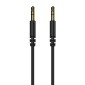 CELEBRAT καλώδιο ήχου 3.5mm AU-01, AUX, 1m, μαύρο