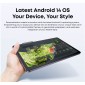 CHUWI tablet AuPad, 10.95", 8/128GB, 4G, Android 14, 7000mAh, γκρι