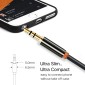 CABLETIME καλώδιο προέκτασης ήχου 3.5mm CT-AV311-P11FG, gold plated, 0.5m, μαύρο