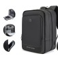 ARCTIC HUNTER τσάντα πλάτης B00227L με θήκη laptop 17", 41L, USB, μαύρη