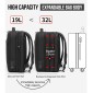 ARCTIC HUNTER τσάντα πλάτης B00345-BK με θήκη laptop 15.6", USB, μαύρη
