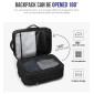 ARCTIC HUNTER τσάντα πλάτης B00345-BK με θήκη laptop 15.6", USB, μαύρη