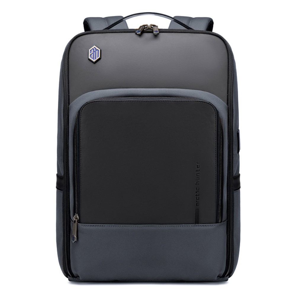 ARCTIC HUNTER τσάντα πλάτης B00403 με θήκη laptop 15.6", USB, 19L, γκρι