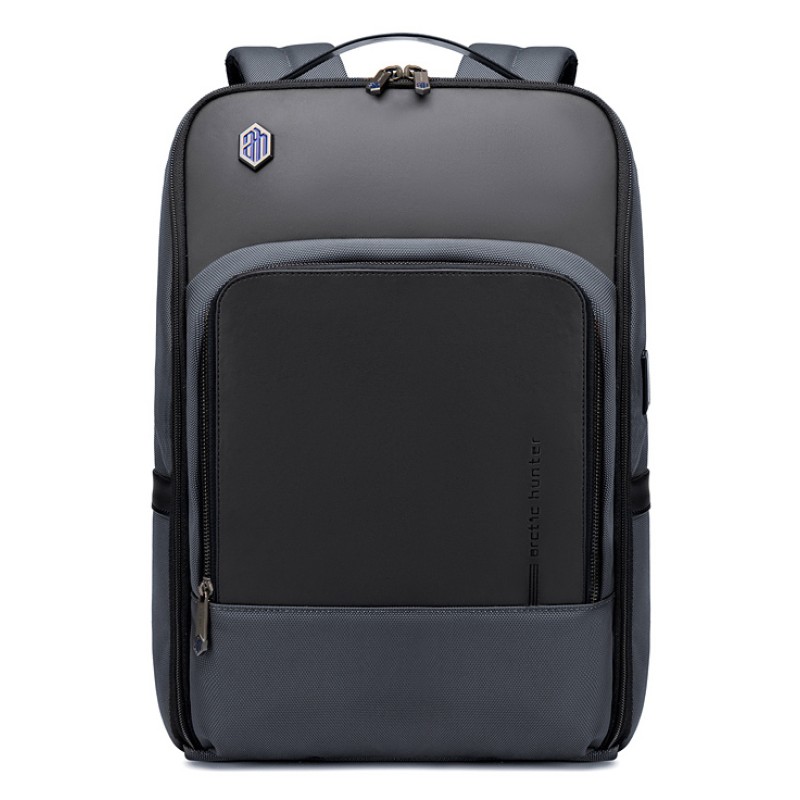 ARCTIC HUNTER τσάντα πλάτης B00403 με θήκη laptop 15.6", USB, 19L, γκρι