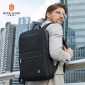 ARCTIC HUNTER τσάντα πλάτης B00410 με θήκη laptop 15.6", πτυσσόμενη, μαύρη