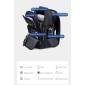 ARCTIC HUNTER τσάντα πλάτης B00492-1 με θήκη laptop 15.6", 22L, μαύρη