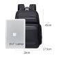 ARCTIC HUNTER τσάντα πλάτης B00492-1 με θήκη laptop 15.6", 22L, μαύρη