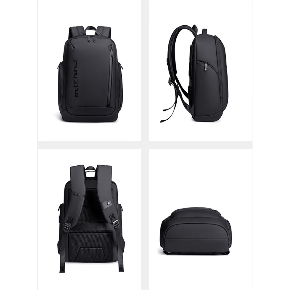 ARCTIC HUNTER τσάντα πλάτης B00554 με θήκη laptop 15.6", 20L, USB, μαύρη