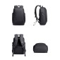 ARCTIC HUNTER τσάντα πλάτης B00554 με θήκη laptop 15.6", 20L, USB, γκρι