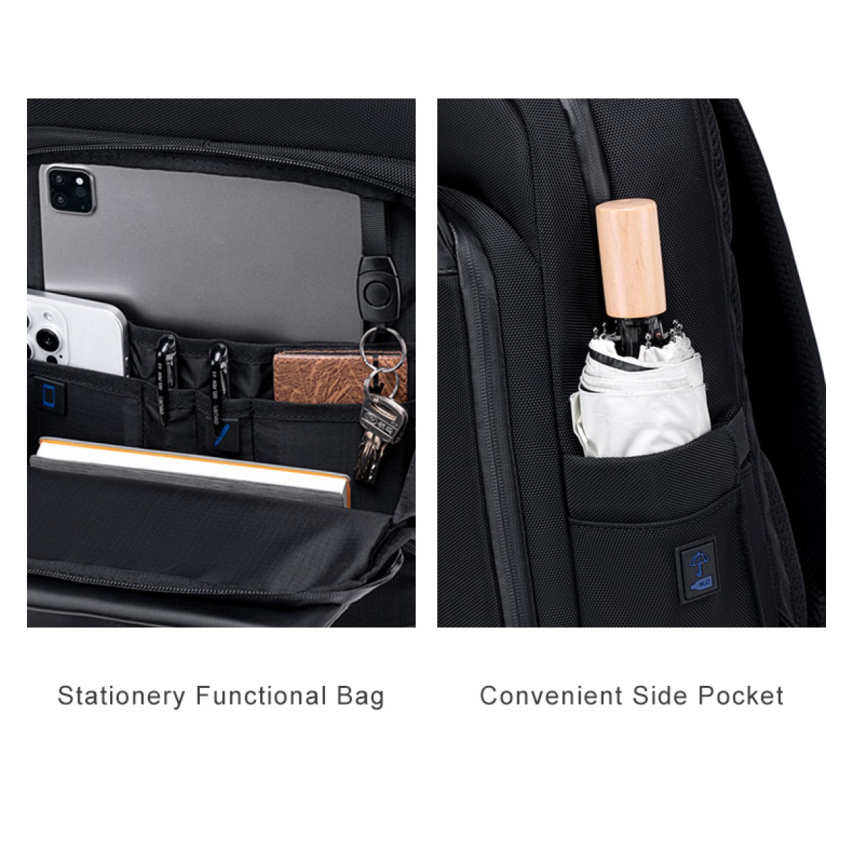 ARCTIC HUNTER τσάντα πλάτης B00672 με θήκη laptop 15.6", 15L, γκρι