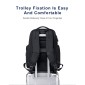 ARCTIC HUNTER τσάντα πλάτης B00682 με θήκη laptop 15.6", USB, λουκέτο TSA, 23.5L, γκρι