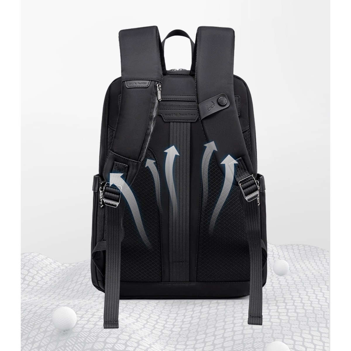 ARCTIC HUNTER τσάντα πλάτης B00811 με θήκη laptop 15.6", 16.5L, χακί