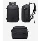ARCTIC HUNTER τσάντα πλάτης B00866 με θήκη laptop 15.6", αεροστεγής θήκη, 35.5L/49.5L, μαύρη
