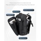 ARCTIC HUNTER τσάντα πλάτης B00866 με θήκη laptop 15.6", αεροστεγής θήκη, 35.5L/49.5L, μαύρη