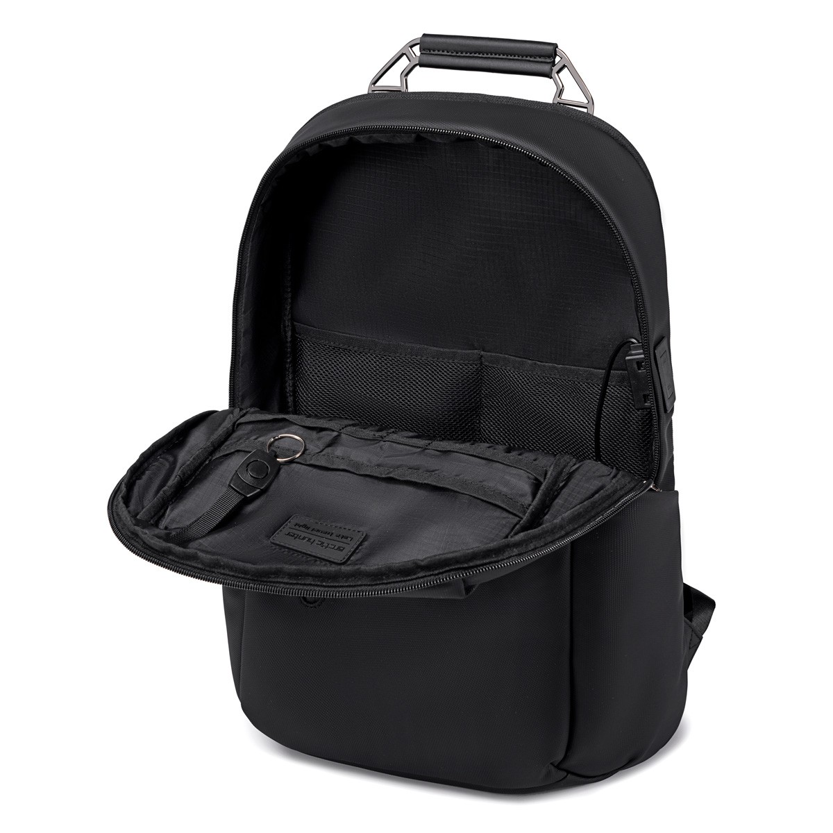 ARCTIC HUNTER τσάντα πλάτης B00915 με θήκη laptop 15.6", USB, 20L, μαύρη